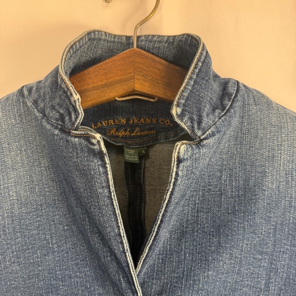 VTG Lauren Jeans Co. Ralph Lauren Indigo Jean Jacket, Classic, Collegiate, Denim - Picture 2 of 14